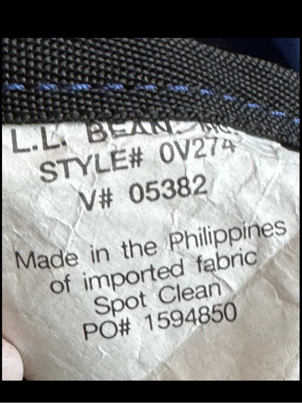LL Bean Adventure Blue LG Duffle Travel Bag 0V274-CLEAN~Waterproof 26L x16Hx10D